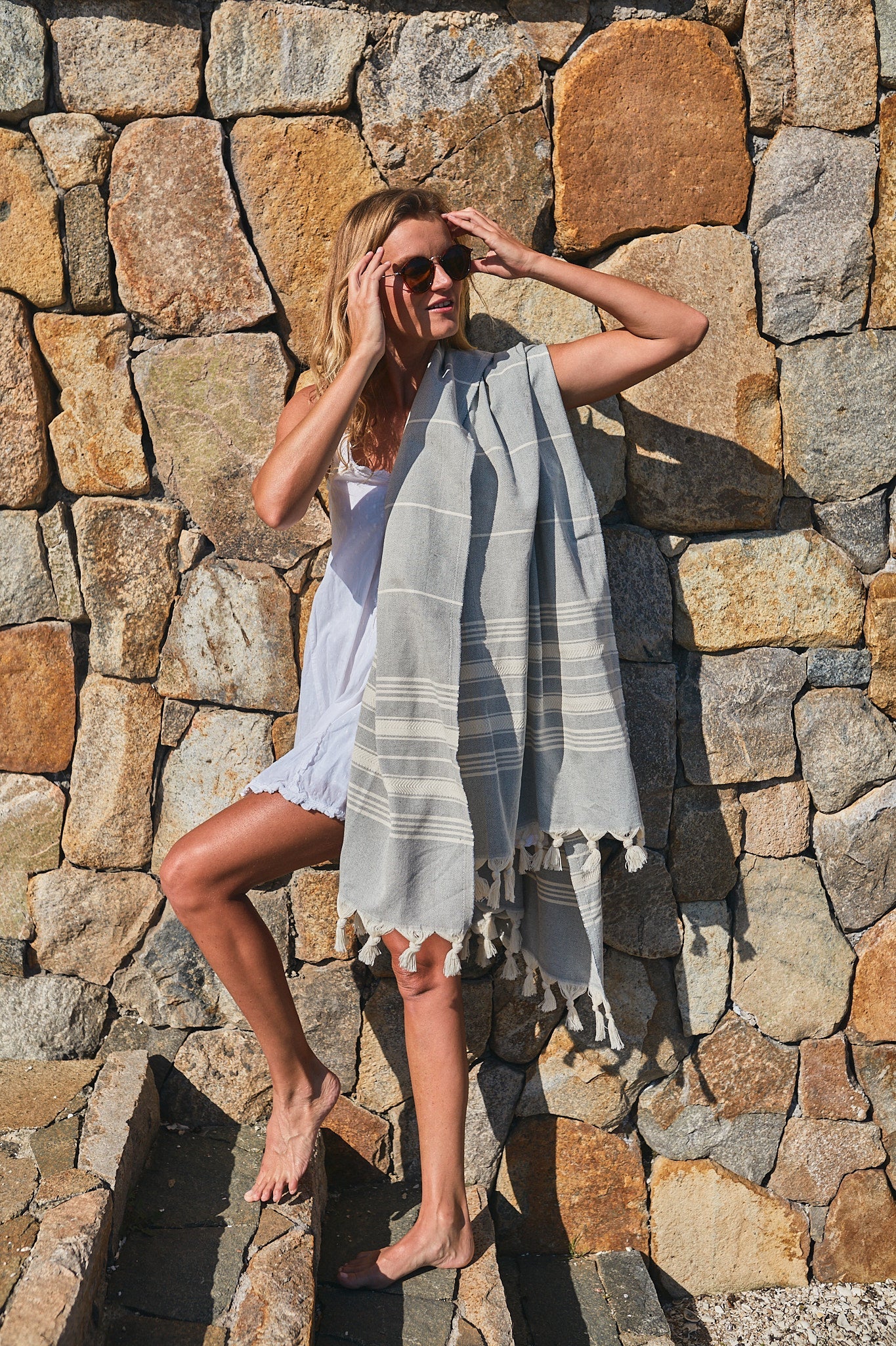 Imagen de Mantaraya, toalla turca, 100% algodón.