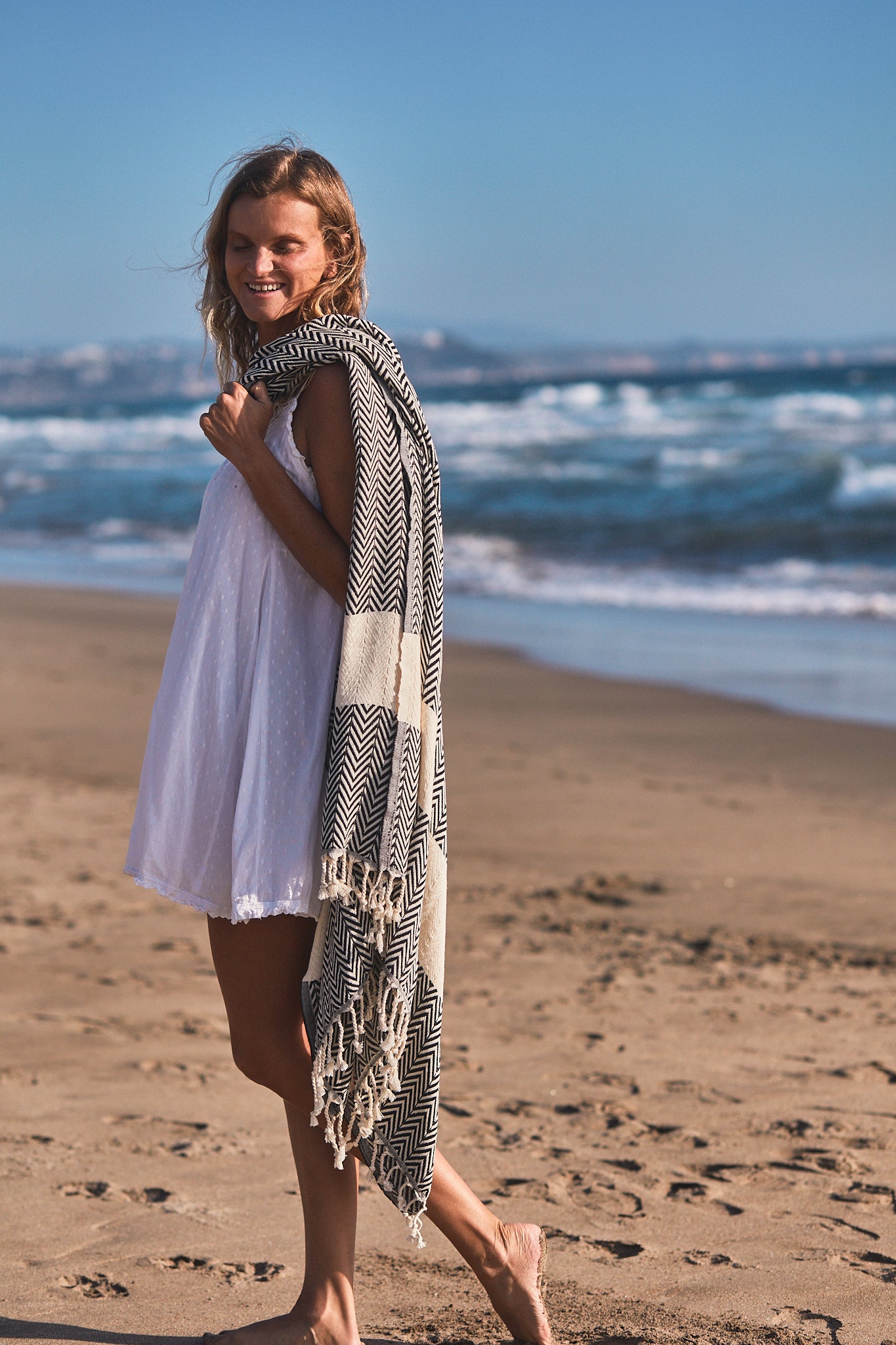 Imagen de Mantaraya, toalla turca, 100% algodón.