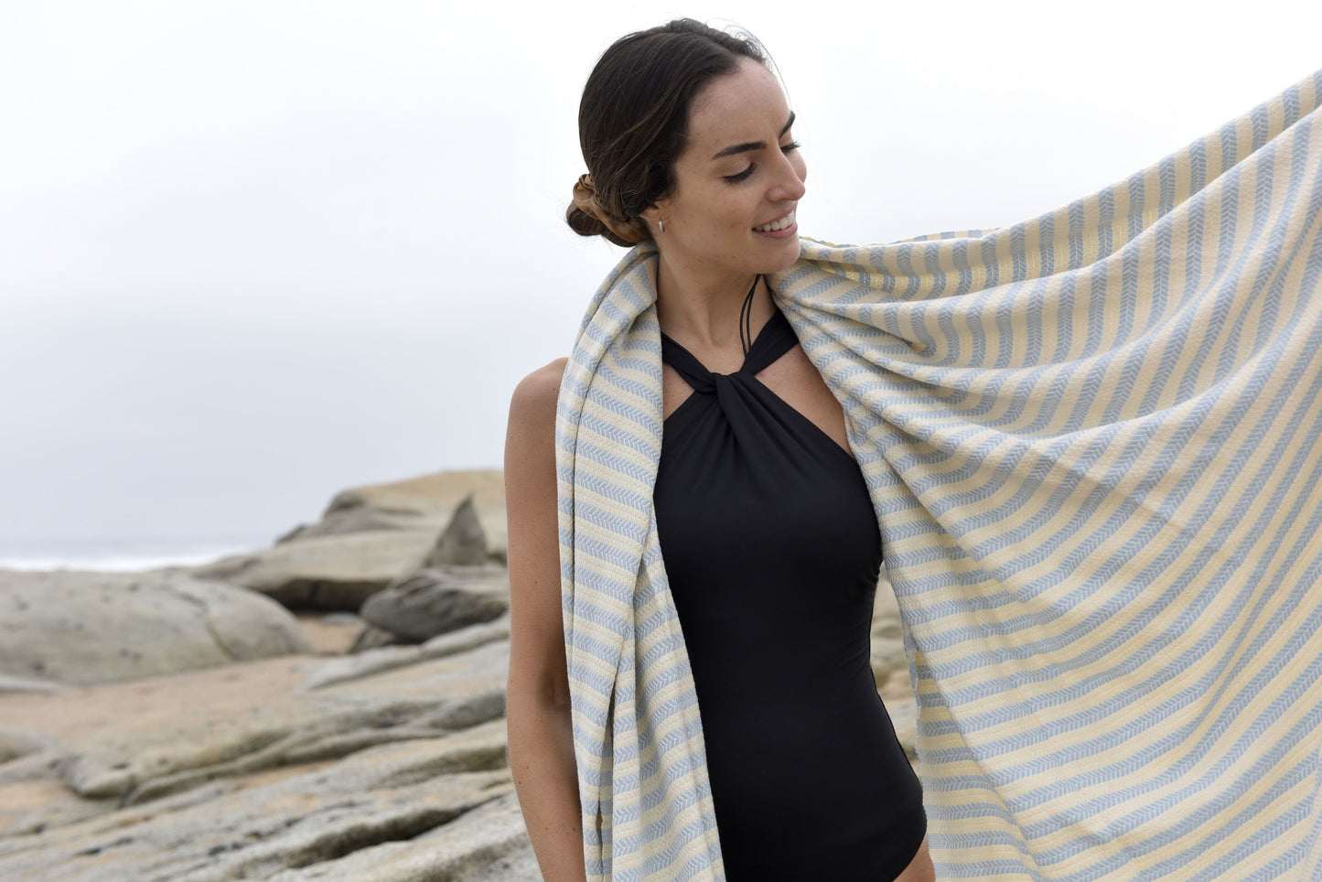 Imagen de Mantaraya, toalla turca, 100% algodón.