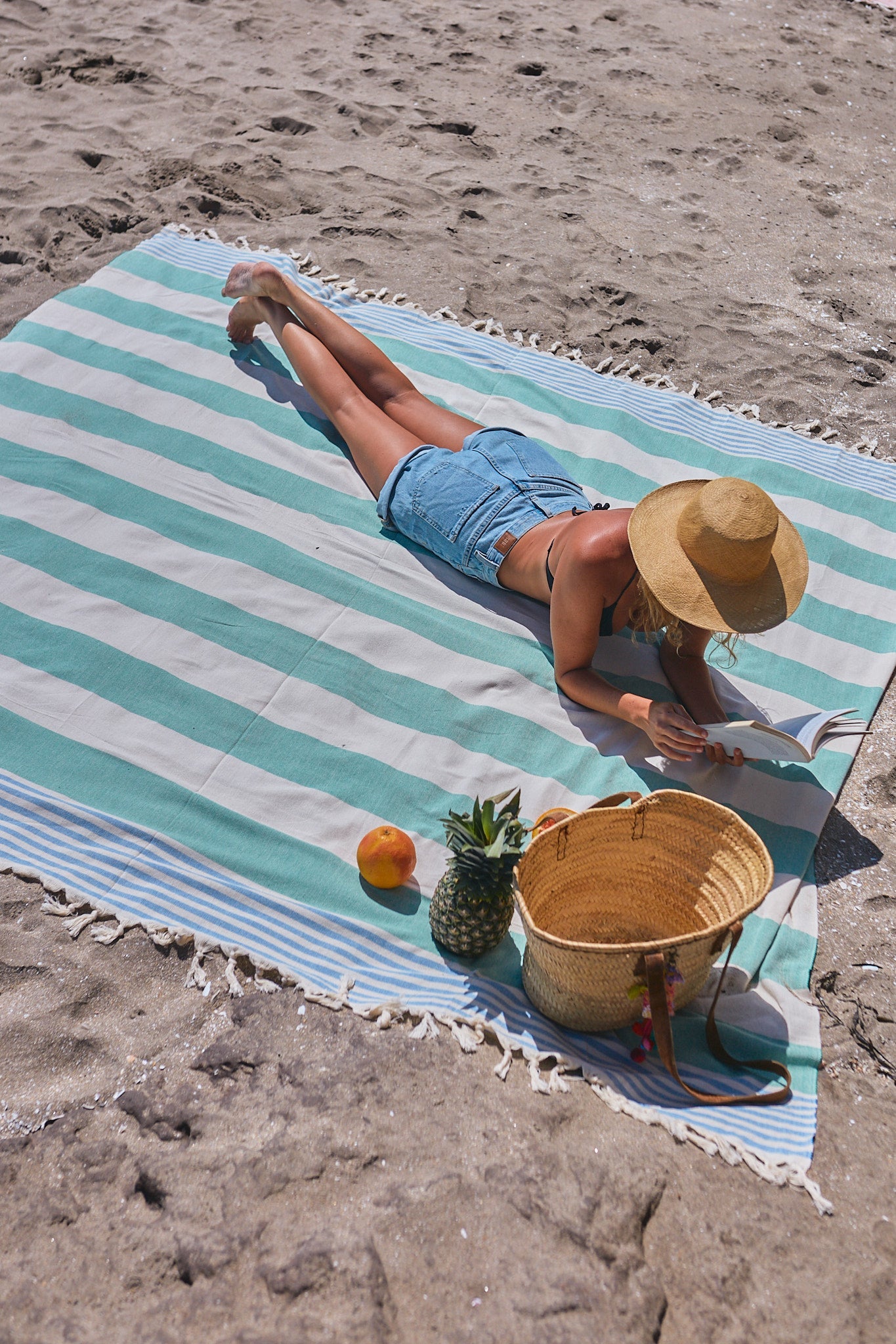 Imagen de Mantaraya, toalla turca, 100% algodón.