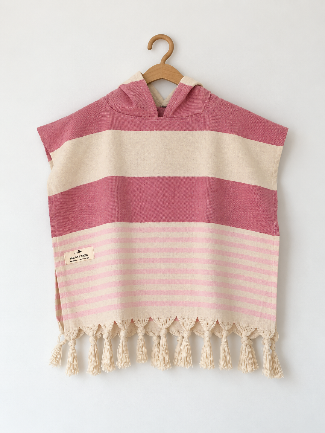 Ponchos Niños - Fucsia y Rosado claro