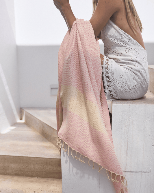 Efeso rosado claro - individual