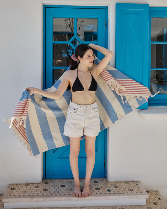 Goreme azul y rojo - Individual