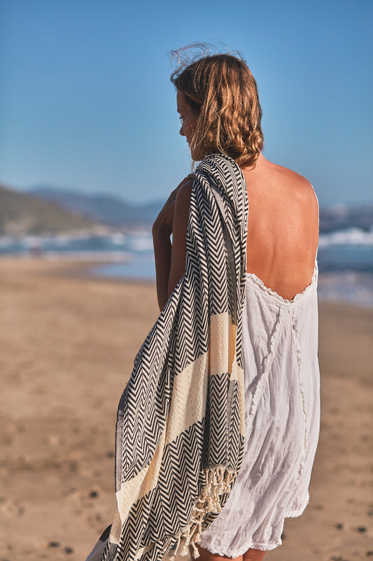 Imagen de Mantaraya, toalla turca, 100% algodón. 